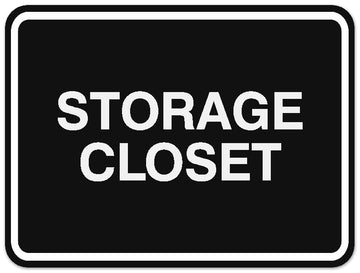Signs ByLITA Classic Framed Storage Closet Sign | Durable Material | Office